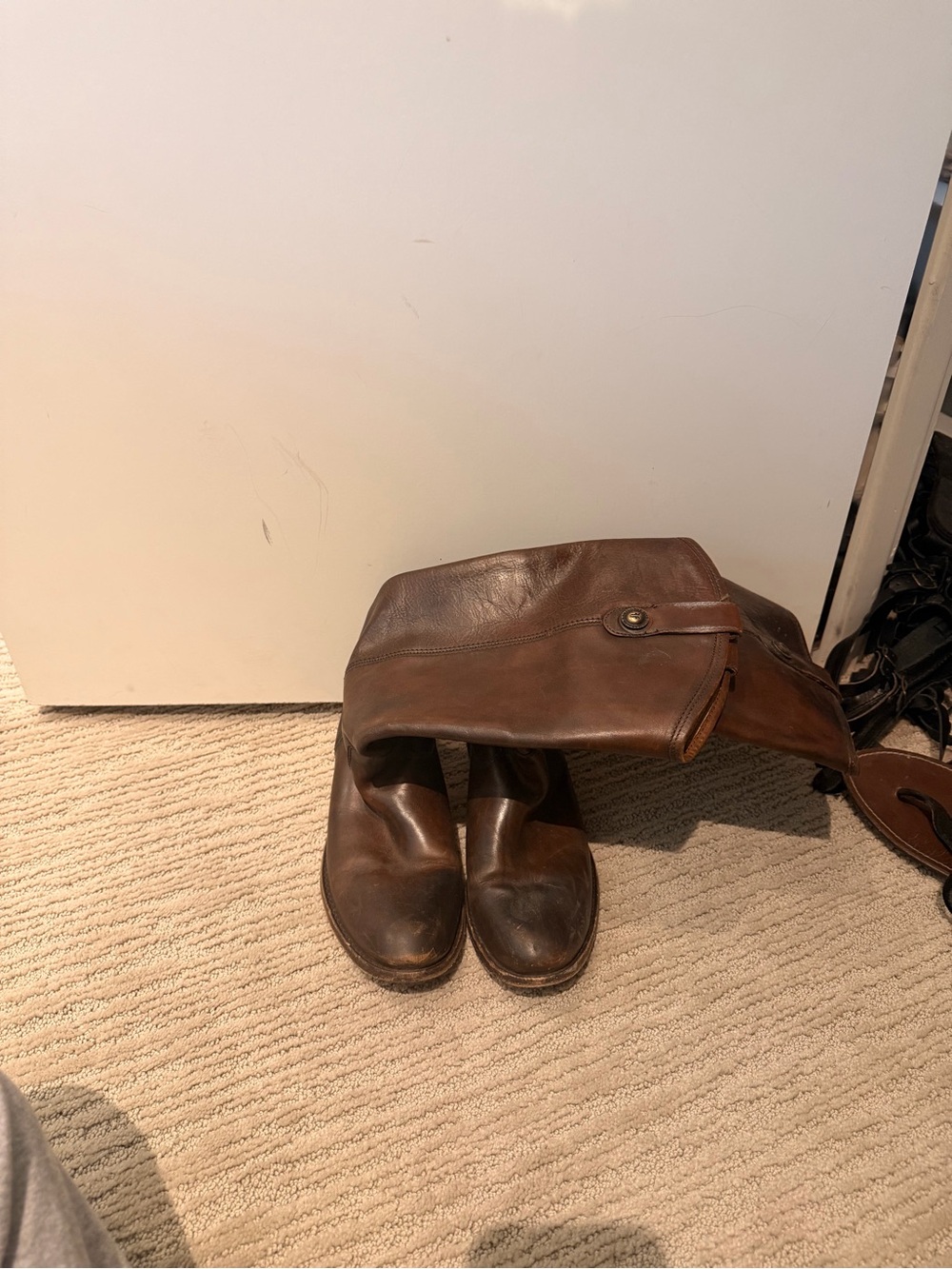 Frye Brown Leather Knee-High Boots